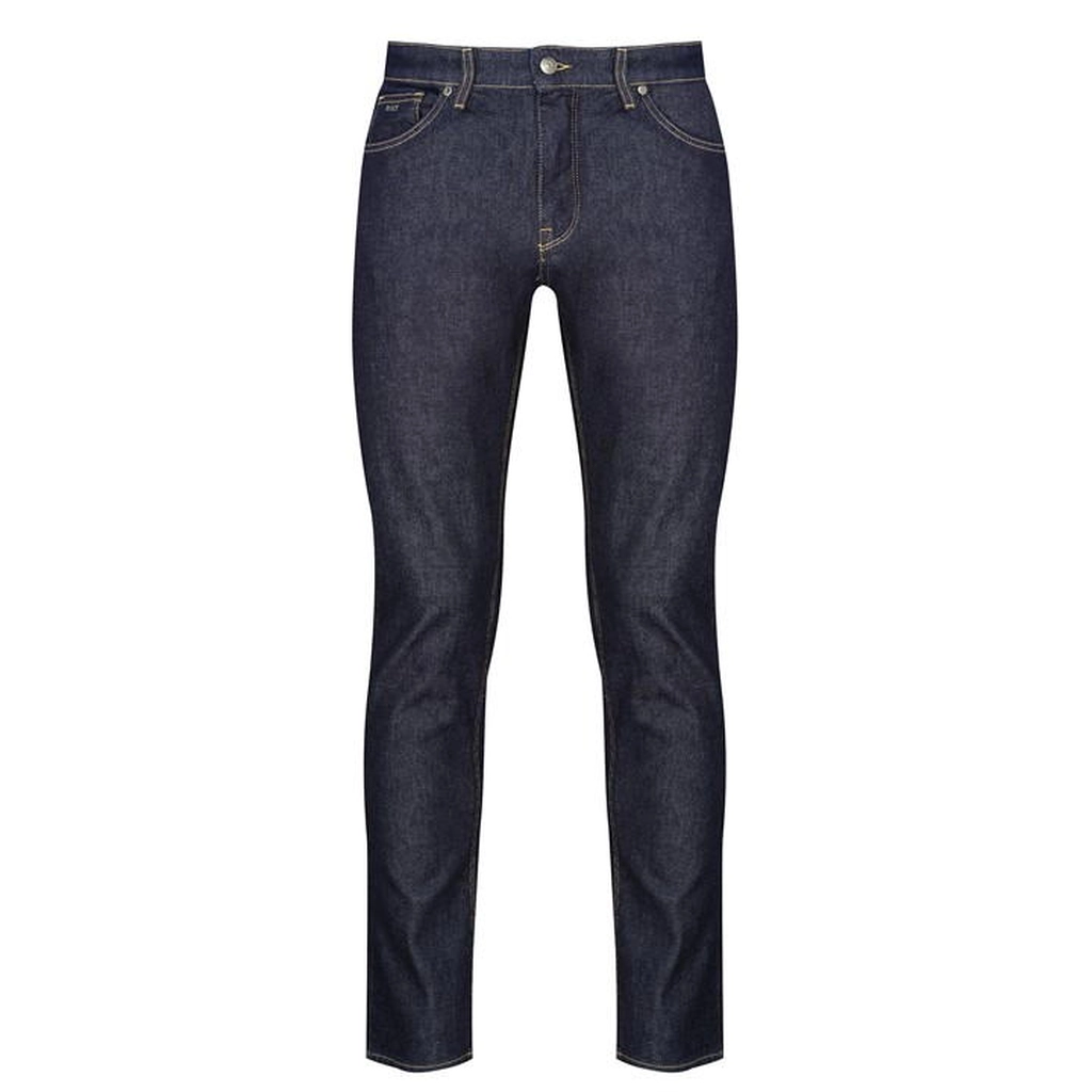 Hugo Boss Men's Regular Fit Maine Straight Jeans - Blue